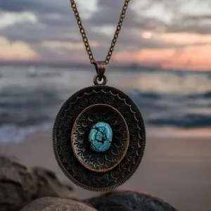 Tibetan Turquoise, Copper, Necklace
