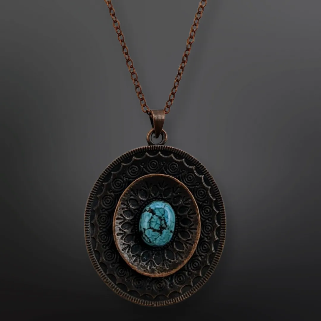 Tibetan Turquoise, Copper, Necklace