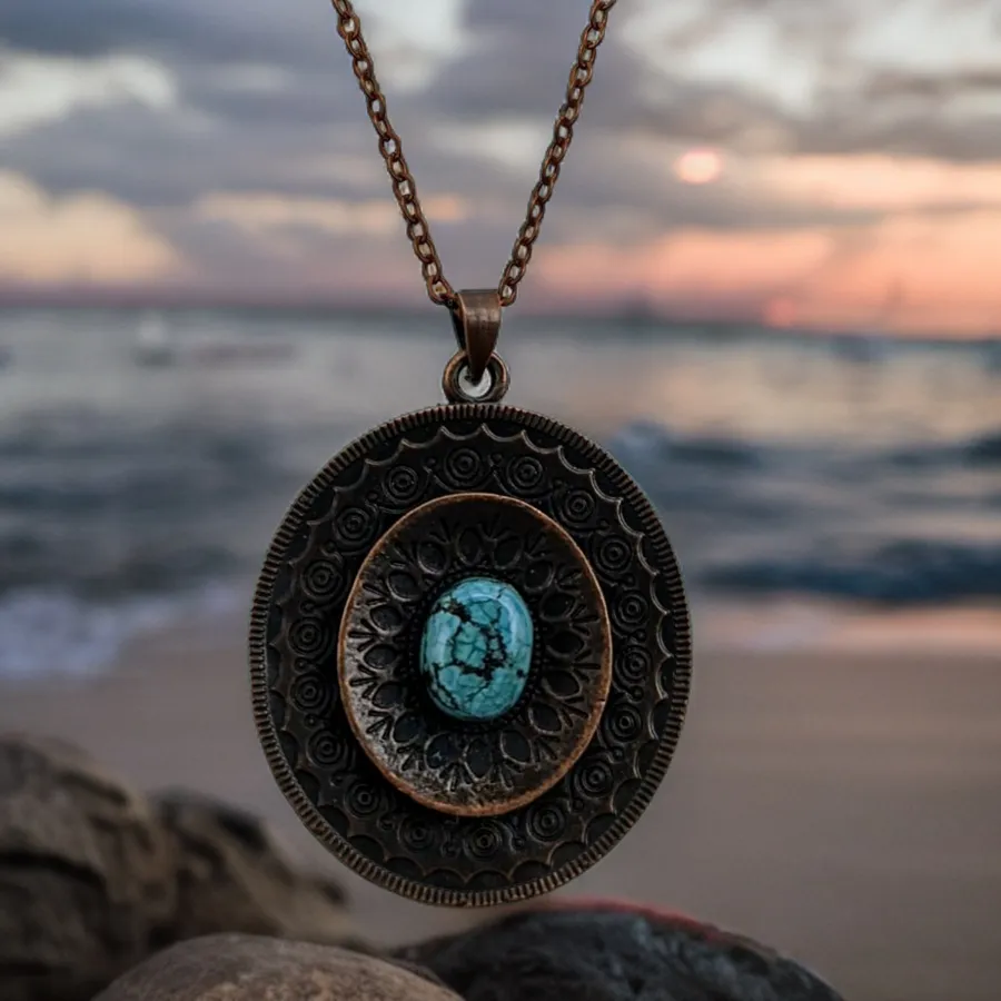Tibetan Turquoise, Copper, Necklace