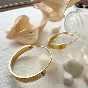 Torus Contemporary Hoop Earrings