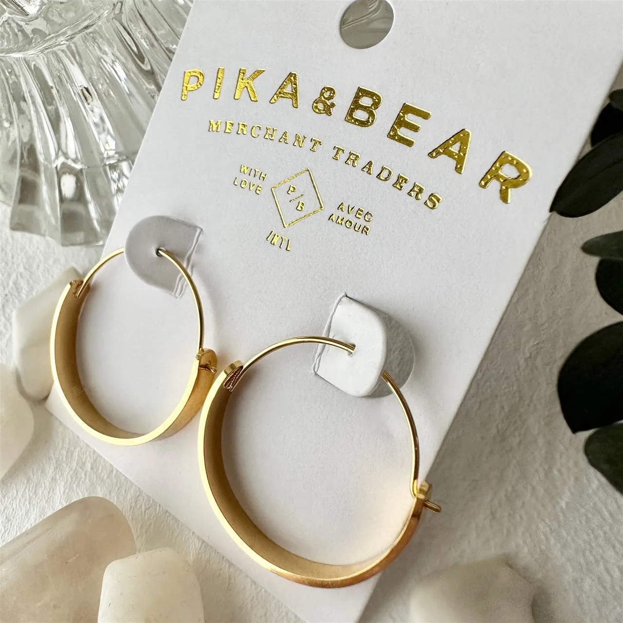 Torus Contemporary Hoop Earrings