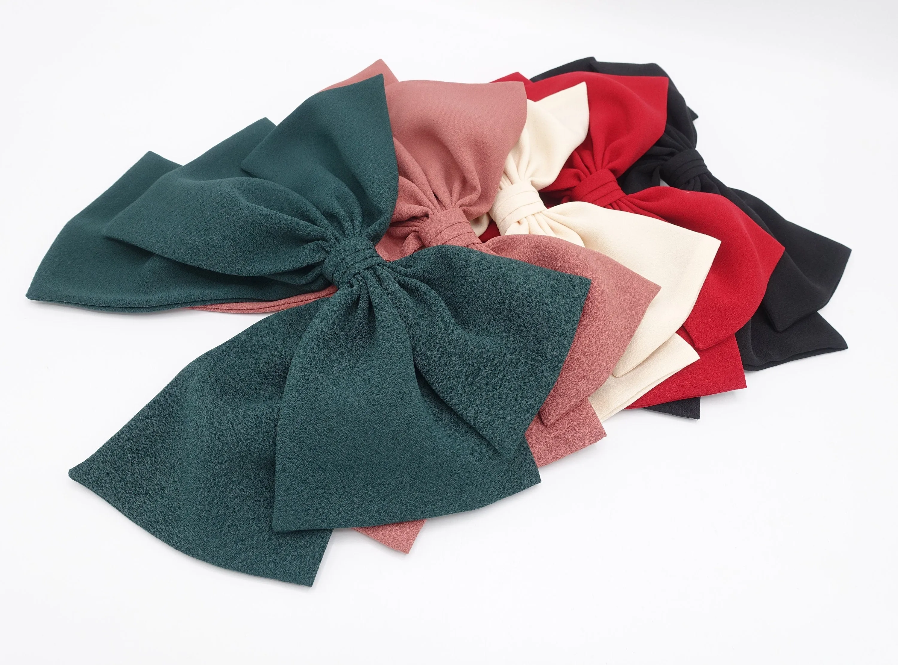 triple wing hair bow