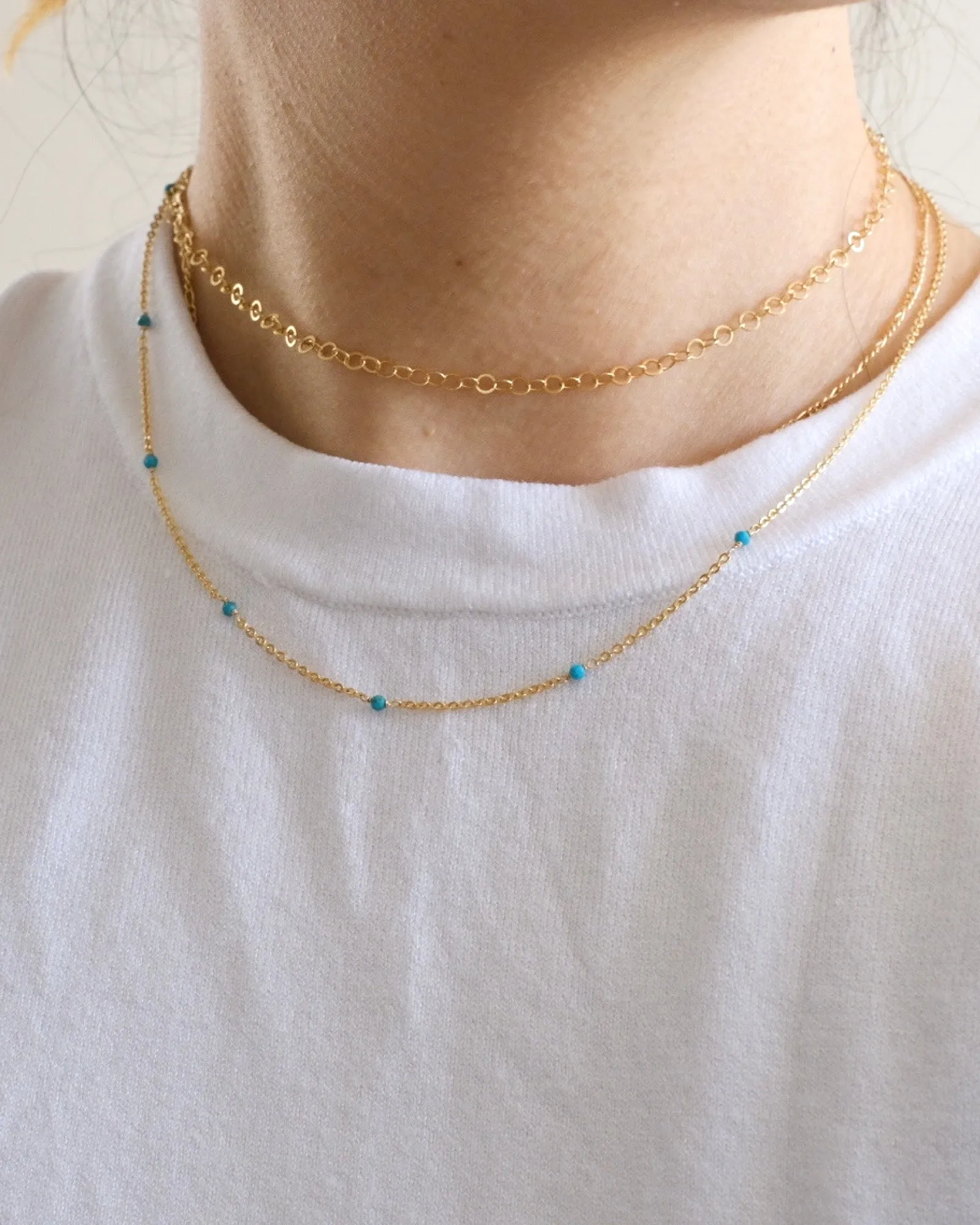 Turquoise beaded necklace